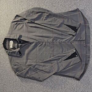 Specialized x Fjällräven Rider's Flannel Shirt Size Medium in Gray Windowpane